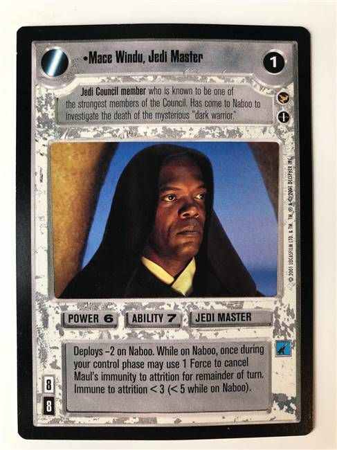 Star Wars CCG (SWCCG) Mace Windu, Jedi Master