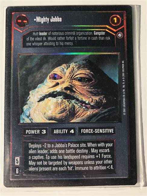 Star Wars CCG (SWCCG) Mighty Jabba (Foil)