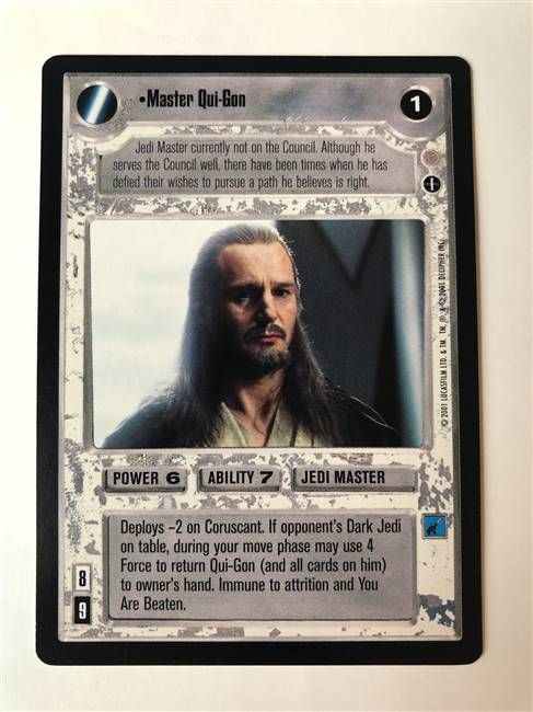 Star Wars CCG (SWCCG) Master Qui-Gon