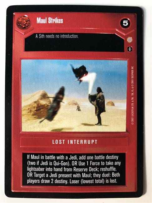 Star Wars CCG (SWCCG) Maul Strikes