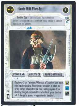 Star Wars CCG (SWCCG) Lando With Vibro Axe (Foil)