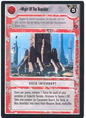 Star Wars CCG (SWCCG) Might Of The Republic