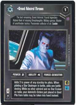 Star Wars CCG (SWCCG) Grand Admiral Thrawn (Foil)