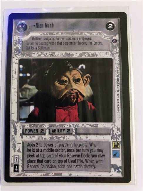 Star Wars CCG (SWCCG) Nien Nunb