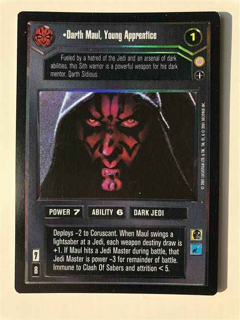 Star Wars CCG (SWCCG) Darth Maul, Young Apprentice (AI Foil)