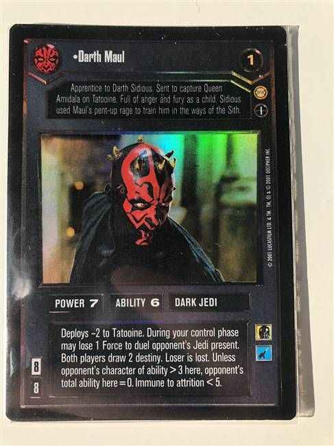 Star Wars CCG (SWCCG) Darth Maul (Foil)