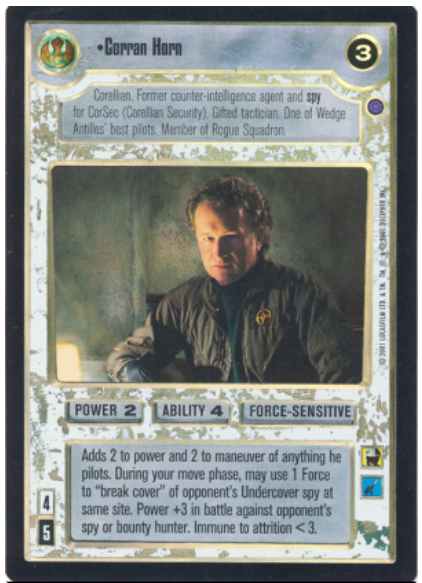 Star Wars CCG (SWCCG) Corran Horn (Foil)