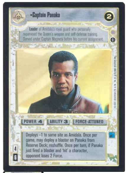 Star Wars CCG (SWCCG) Captain Panaka (Foil)