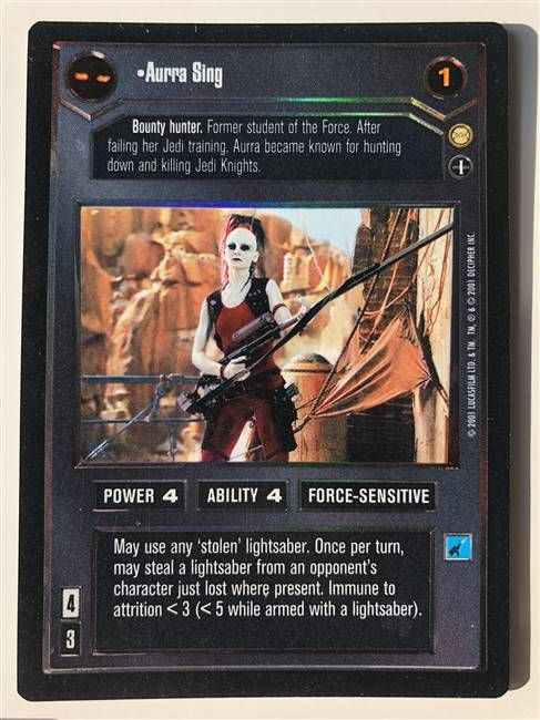 Star Wars CCG (SWCCG) Aurra Sing (AI Foil)