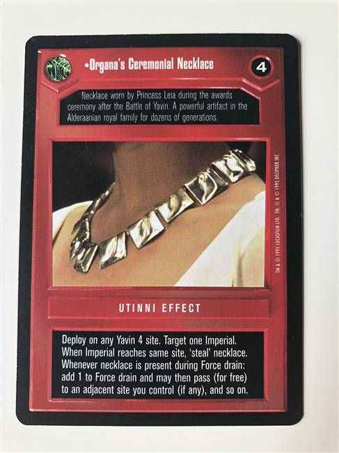 Star Wars CCG (SWCCG) Organa's Ceremonial Necklace