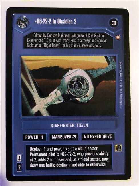 Star Wars CCG (SWCCG) OS-72-2 In Obsidian 2