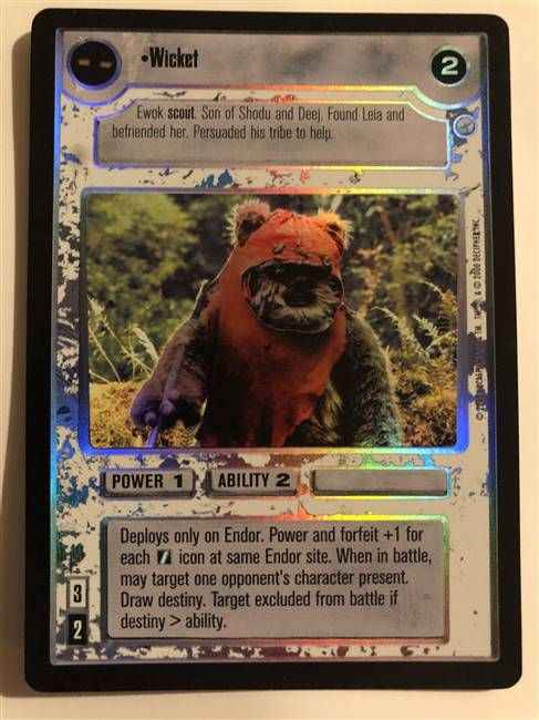 Star Wars CCG (SWCCG) Wicket (Foil)