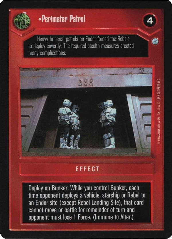 Star Wars CCG (SWCCG) Perimeter Patrol