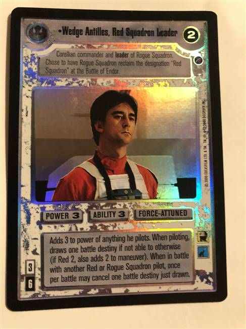 Star Wars CCG (SWCCG) Wedge Antilles, Red Squadron Leader (Foil)