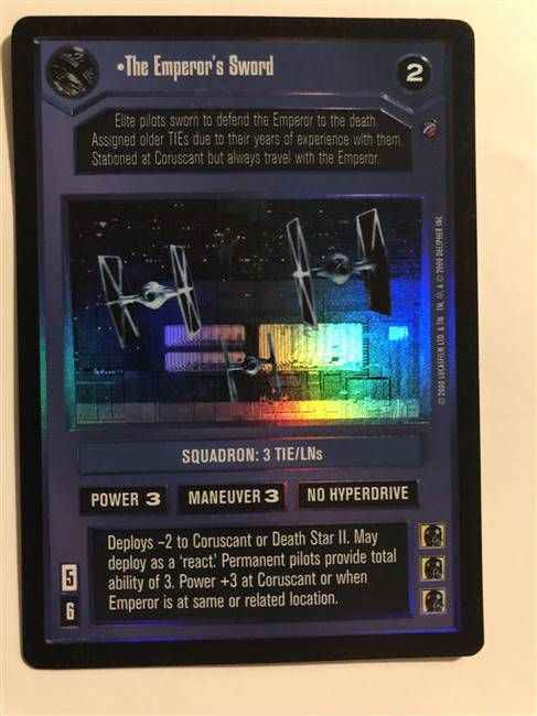 Star Wars CCG (SWCCG) The Emperor's Sword (Foil)