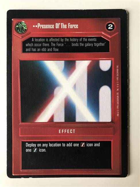 Star Wars CCG (SWCCG) Presence Of The Force