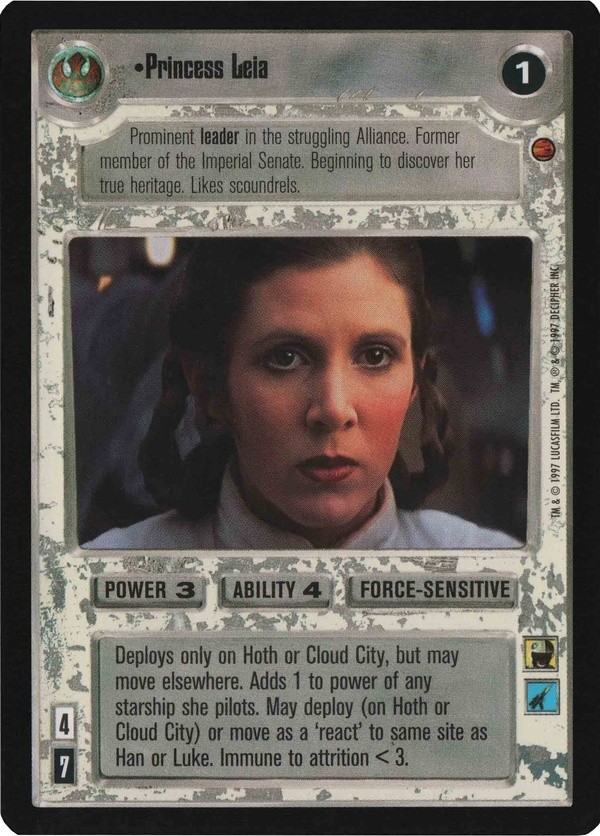Star Wars CCG (SWCCG) Princess Leia