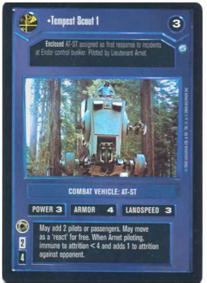 Star Wars CCG (SWCCG) Tempest Scout 1 (Foil)