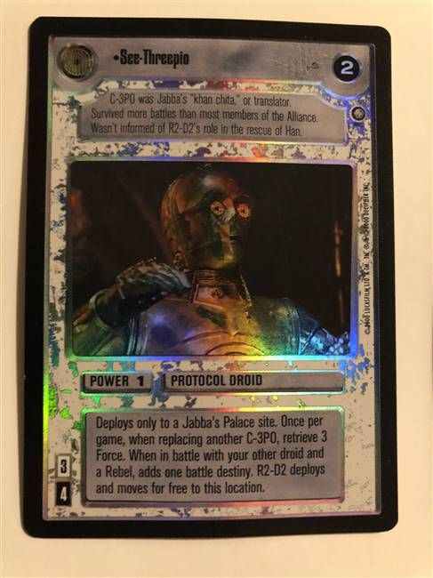 Star Wars CCG (SWCCG) See Threepio (foil)