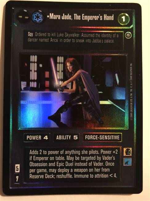 Star Wars CCG (SWCCG) Mara Jade, The Emperor's Hand (Foil)