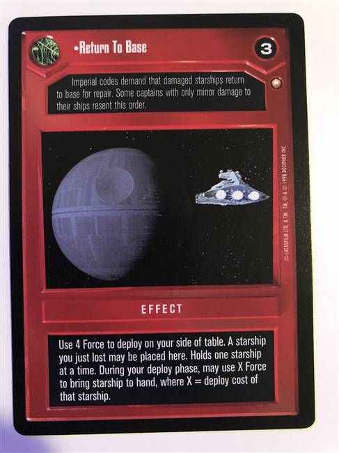 Star Wars CCG (SWCCG) Return To Base