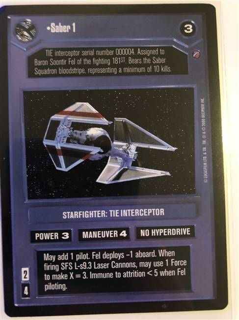 Star Wars CCG (SWCCG) Saber 1