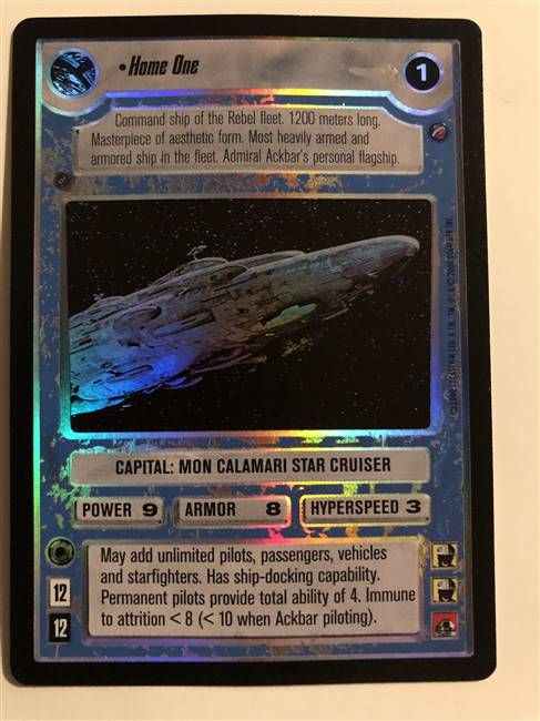 Star Wars CCG (SWCCG) Home One (Foil)