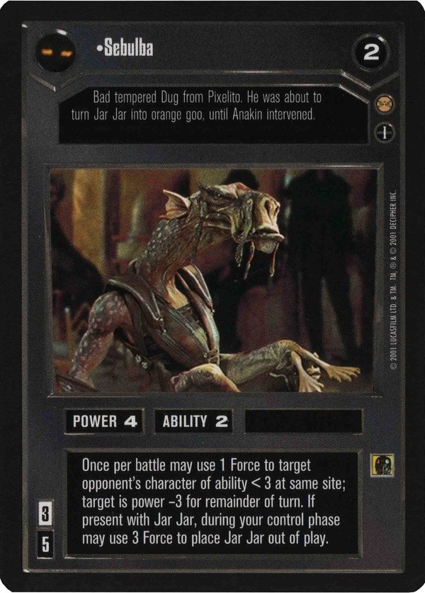 Star Wars CCG (SWCCG) Sebulba