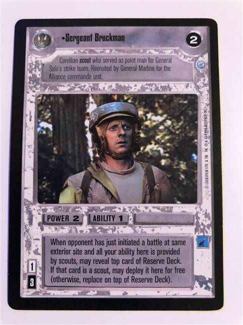 Star Wars CCG (SWCCG) Sergeant Bruckman