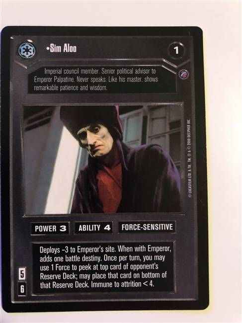 Star Wars CCG (SWCCG) Sim Aloo