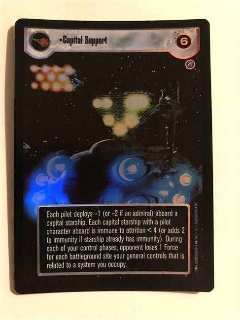 Star Wars CCG (SWCCG) Capital Support (Foil)