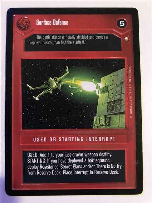 Star Wars CCG (SWCCG) Surface Defense