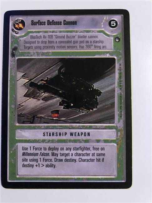 Star Wars CCG (SWCCG) Surface Defense Cannon