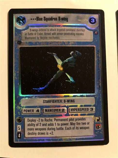 Star Wars CCG (SWCCG) Blue-Squadron B-Wing (Foil)