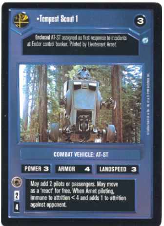 Star Wars CCG (SWCCG) Tempest Scout 1