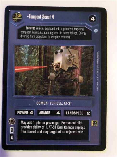 Star Wars CCG (SWCCG) Tempest Scout 4