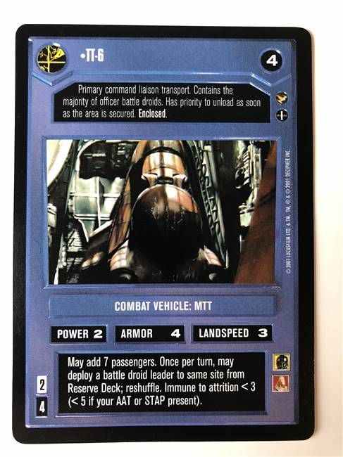 Star Wars CCG (SWCCG) TT-6