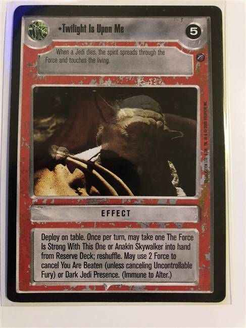 Star Wars CCG (SWCCG) Twilight Is Upon Me