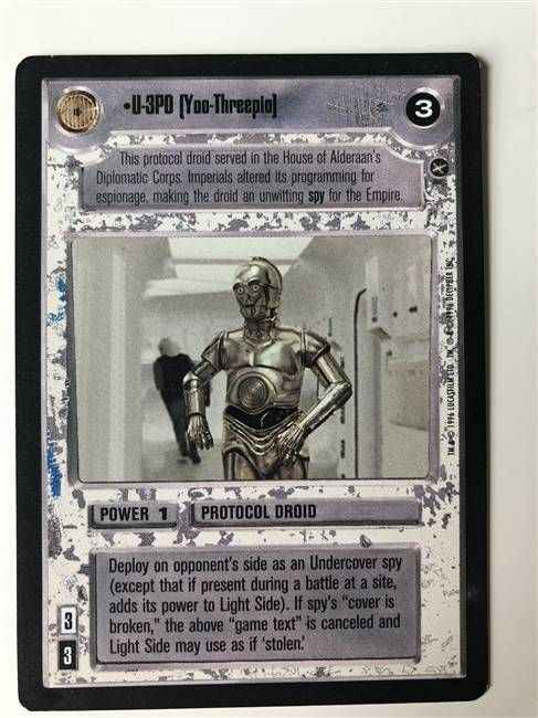 Star Wars CCG (SWCCG) U-3PO (Yoo-Threepio)