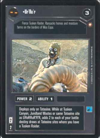 Star Wars CCG (SWCCG) Ur'Ru'r