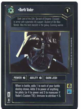 Star Wars CCG (SWCCG) Darth Vader (Foil)