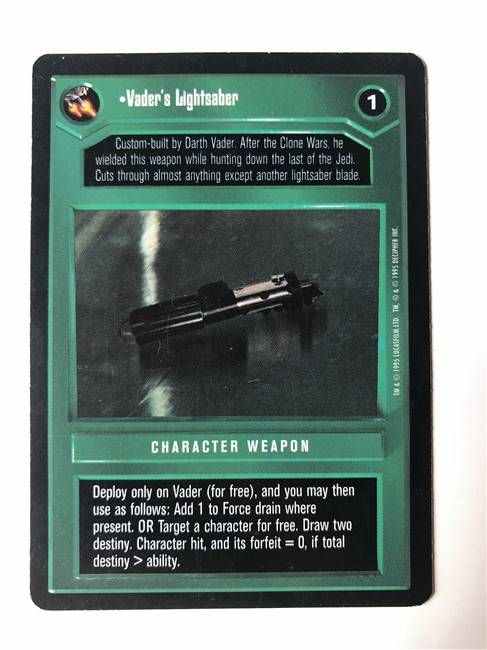 Star Wars CCG (SWCCG) Vader's Lightsaber