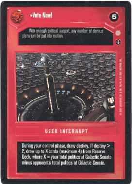 Star Wars CCG (SWCCG) Vote Now!