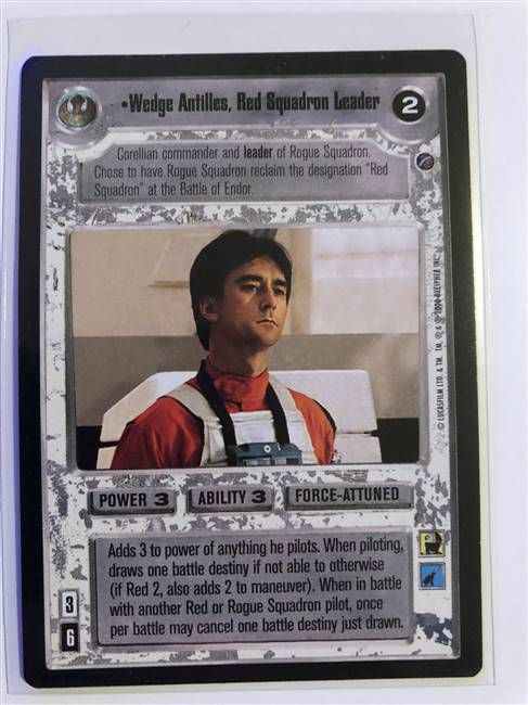 Star Wars CCG (SWCCG) Wedge Antilles, Red Squadron Leader