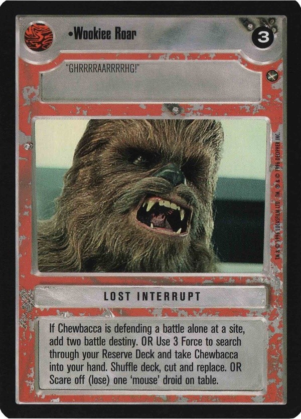 Star Wars CCG (SWCCG) Wookiee Roar