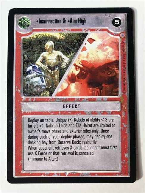 Star Wars CCG (SWCCG) Insurrection & Aim High