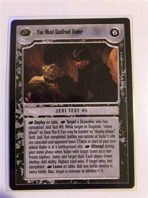 Star Wars CCG (SWCCG) You Must Confront Vader
