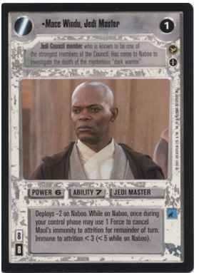 Star Wars CCG (SWCCG) Mace Windu, Jedi Master (AI)
