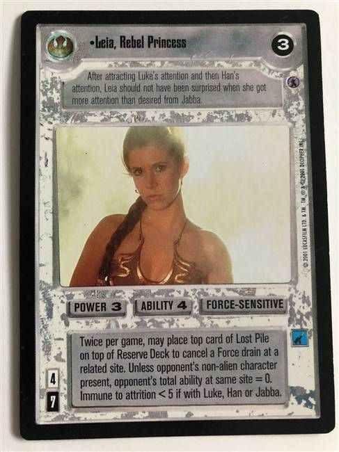 Star Wars CCG (SWCCG) Leia, Rebel Princess