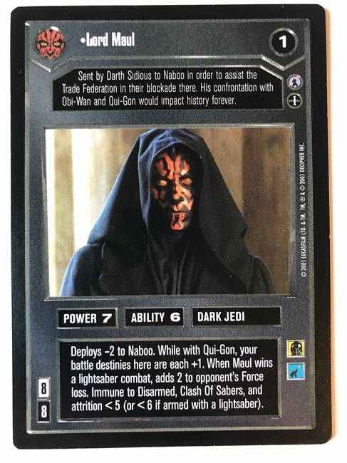 Star Wars CCG (SWCCG) Lord Maul